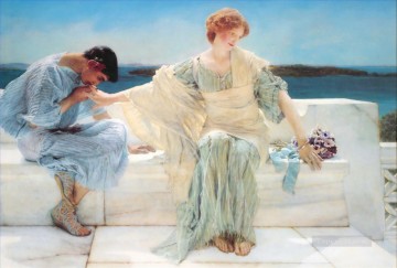 Ask me no more Romantic Sir Lawrence Alma Tadema Oil Paintings